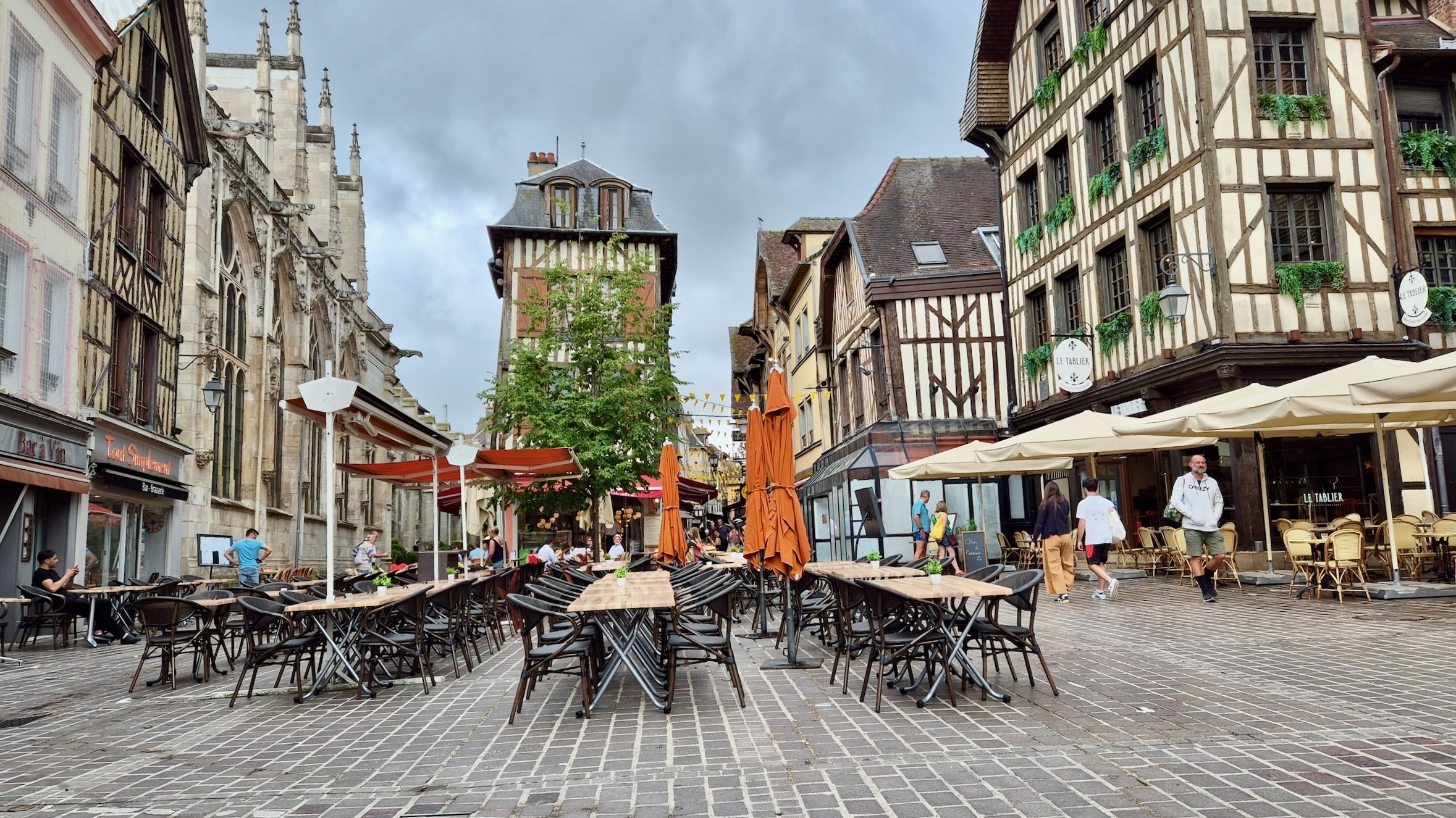 Het centrum van Troyes