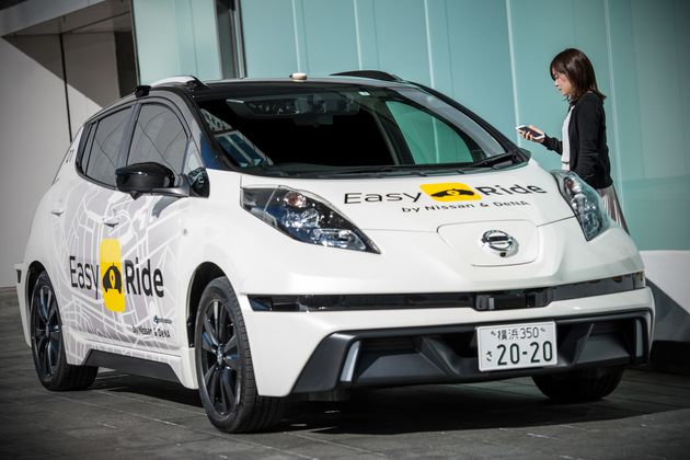 Nissan Leaf uitgerust met misschien we de eerste echte live robo-service