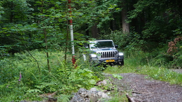 Jeep Wrangler in zijn natuurlijke habitat