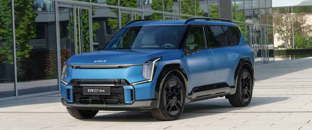 KIa`s `talk of town` vandaag, de Kia EV9