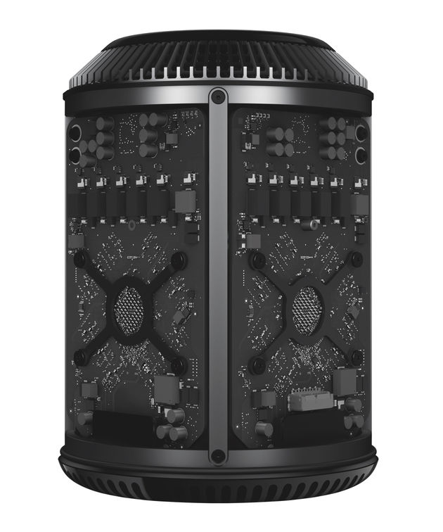 De Mac Pro die in 2013 nog een redesign kreeg. Misschien komt er volgend jaar een nieuwe versie?