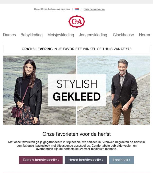 <i>Artikel uit een mailing van C&A</i>.