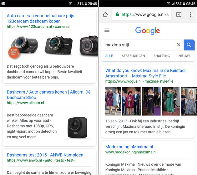mobiele-zoekresultaten-voorbeeld