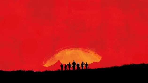 Dit lijkt er al meer op: 7 personen, duidelijk Westernmotief: dit moet Red Dead...iets zijn.