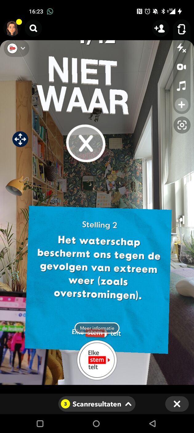 Snapchat Verkiezingen